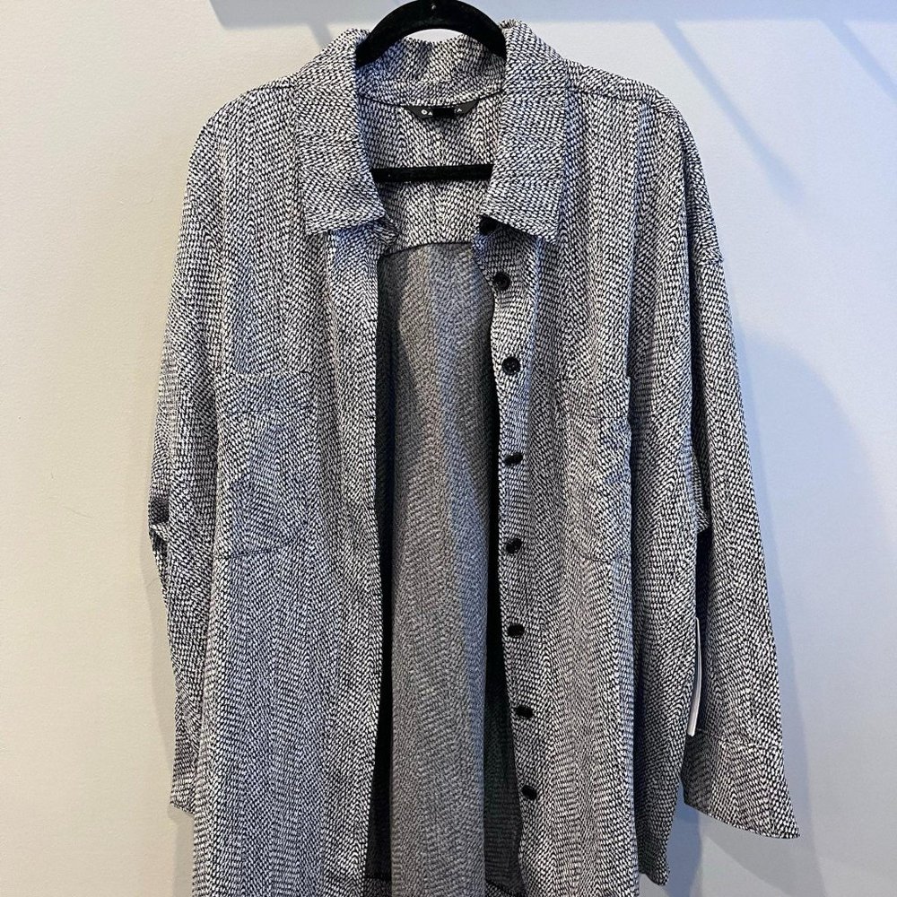 Athleta Textured Shirt Jacket, size 3X, never worn